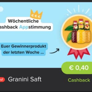 0,40€ Cashback auf Granini Saft bei Marktguru