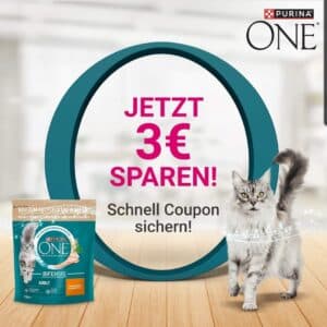 Purina One Hunde und Katzenfutter - 3 Euro Rabatt beim Einkauf über 9 Euro-