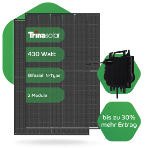 860WP GROWATT NEO800M-X BALKONKRAFTWERK 600/800 WATT | TRINA VERTEX S+ GLAS GLAS für 342,70 € statt für 516 €