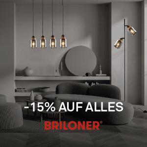 💡 Briloner: 15% Rabatt auf alles - z.B. Deckenleuchten, smarte Leuchten, Einbauleuchten uvm.