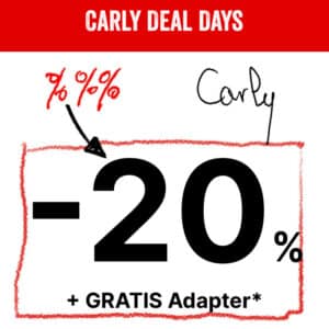 CARLY DEAL DAYS: -20% &#043; gratis Adapter*