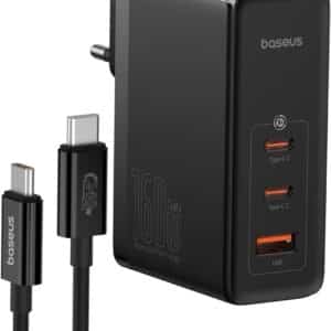 Baseus USB-C Ladegerät 160W (2x USB-C / 1x USB) für 59,99€ (statt 100€)