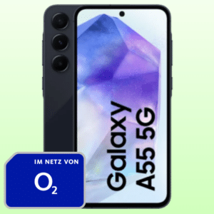 🔥 Samsung Galaxy A55 (128GB) für 1€ + 0€ AP + 10GB 5G Allnet für 22,99€/Monat (Blau Allnet S | o2)