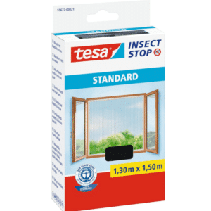 🏡 tesa Insect Stop Standard Fliegengitter für Fenster 130 cm x 150 cm