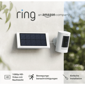 🔒 Ring Stick Up Cam Solar Überwachungskamera außen mit Solarpanel für 89,99€ (statt 179€)