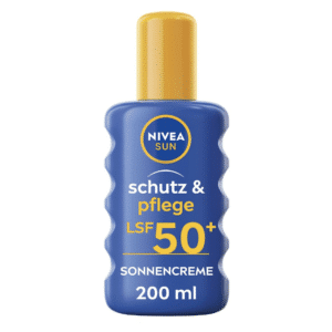 NIVEA SUN Schutz &amp; Pflege Sonnenspray LSF 50 200ml für 6€ (statt 8€)