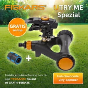 Fiskars Impuls-Sprinkler + Lebensmittel-Box