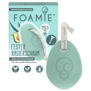 Foamie Fester Rasierschaum Männer und Damen, Shaving Foam Aloe Vera &amp; Avocadoöl für Sanfte Körperrasur für 2,96€(statt 3,95€)