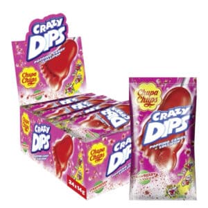 Chupa Chups Crazy Dips Erdbeere, 24er Thekendisplay für 6,79€ (statt 11,76€)