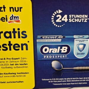 🦷 Oral-B Pro-Expert gratis testen - nur bei dm