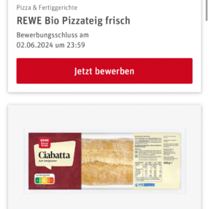 Rewe Produkttest (zwei Produkte)