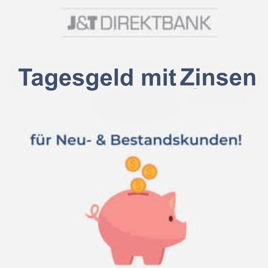 Thumbnail 1,85% Zinsen für kostenloses Tagesgeldkonto bei J&amp;T Direktbank