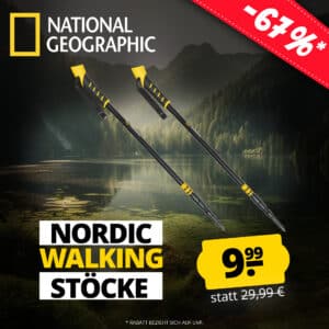 National Geographic Nording Walking Teleskopstöcke für 13,94€ (statt 30€)