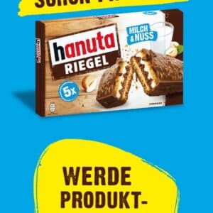 Produkttester für Hanuta Riegel werden - Bewerbung erforderlich!