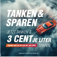 Team Tankstelle 3ct/l pro 1 Liter Rabatt in der app