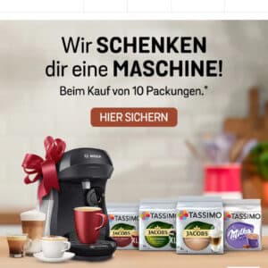 Tassimo Happy Kapselmaschine plus 10 Pack Kapseln für nur 59,90 €