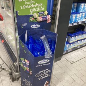 Gratis Butterbehälter oder Grillzange zu 2x Meggle Kräuterbutter Rolle bei Kaufland