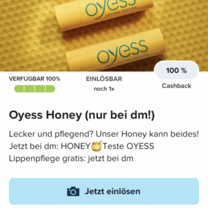 Oyess Honey bei Dm Gratis mit Marktguru