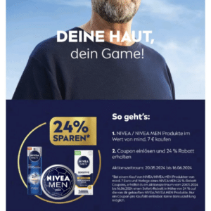 24% Rabatt auf Nivea ab 7€ Gesamtwert