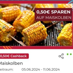 50 Cent auf Maiskolben mit Scondoo