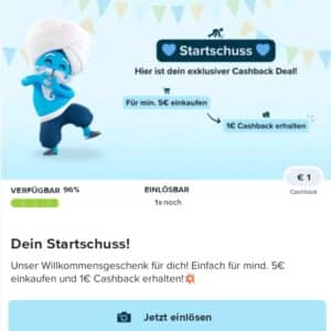 Willkommensgeschenk 1,00€ Cashback ab 5,00€ Einkauf bei Marktguru für Neuanmeldungen