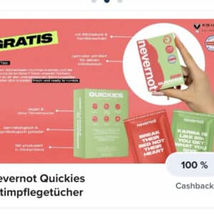 nevernot Quickies Intimpflegetücher Gratis nur bei DM