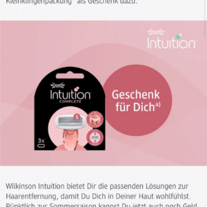 DM: gratis Klingen beim Kauf von Wilkinson Rasierer