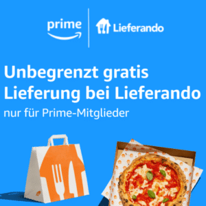 🍕 DAUERHAFTE GRATIS Lieferung bei Lieferando (für alle mit Amazon Prime)