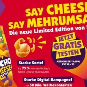 NicNac's Nacho Cheese GRATIS testen! 🤩