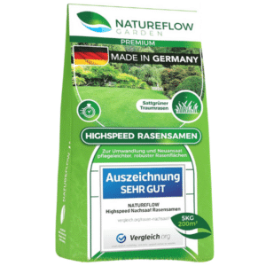 🏡 Natureflow Rasensamen schnell keimend, 5kg, für nur 18,95€! 62% Rabatt! 🚀