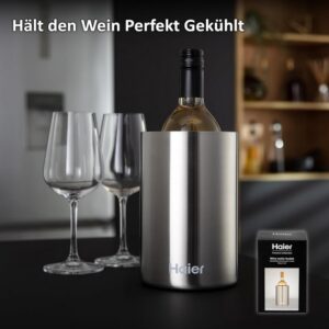 Haier HAWTB01 Weinkühler (Edelstahl / Doppelwandig) für 9,99€ statt 19€