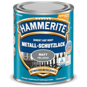 HAMMERITE Metall-Schutzlack matt hellgrau, 750ml, direkt auf Rost, deutlich reduziert! 🚀🖌️