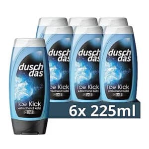 Duschdas 2-in-1 Duschgel &amp; Shampoo Ice Kick 6x 225ml für 5,64€ (statt 8,70€)