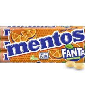 Mentos Fanta Dragees, 3 Rollen Frucht-Bonbons mit Original Fanta-Flavour  für 1,48€ (statt 1,99€)