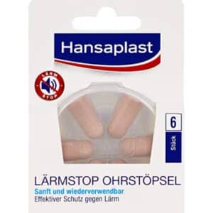 Hansaplast Lärmstopp Ohrstöpsel 6 Stück für 2,55€(statt 3,79€)