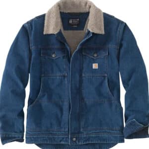 Carhartt Jacke Relaxed Denim Sherpa Lined Jacket Beech in blau für 39,69€ (statt 109,90€)