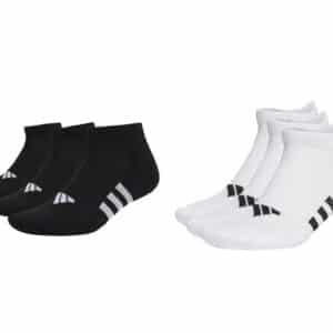 adidas Performance Cushioned Low 6 Paar Socken in schwarz / weiß für 9,90€ (statt 26€)