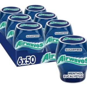 Airwaves Kaugummi  6x 50 Dragees Menthol &amp; Eucalyptus für 9,35€ (statt 17,94€) 🤩