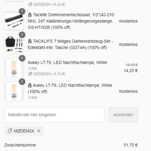 Kauf eins, erhalte zwei &#043; 25% Rabatt auf alles Code: MZDEM24 Gratisversand ab 39€&#064;Manzude (Werkzeug, Garten, Haushalt)