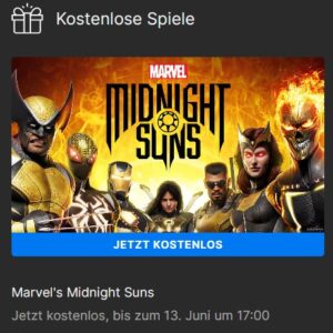 Marvel&#039;s Midnight Suns (PC - EPIC Games) kostenlos bis 13.06.24 um 17 Uhr