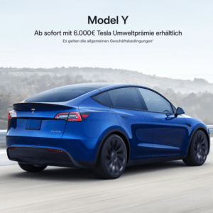 6000€ Umweltprämie für vorkonfiguriertes Tesla Model Y