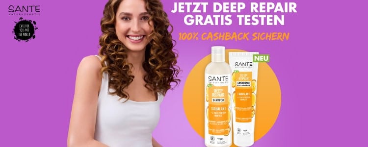 100% Cashback für Sante Deep Repair Shampoo oder Conditioner