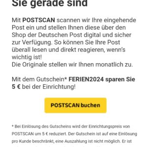 5€ Gutschein bei der Post mit Gutscheincode