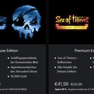 Sea of Thieves (PlayStation 5) | (Deluxe Edition) 34,99€ statt 49,99€ | (Premium Edition) 41,99€ statt 59,99€