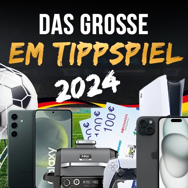 Thumbnail ⚽️ EM 24 Tippspiel 🎁 LG OLED TV, PlayStation 5, iPhone 15, Outdoor-Grill & mehr gewinnen