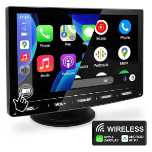 7 Zoll HD IPS Tragbares Touchscreen Carplay Display URVOLAX Wireless Apple Carplay Android Auto