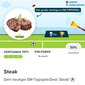 Marktguru: 50% auf Steak