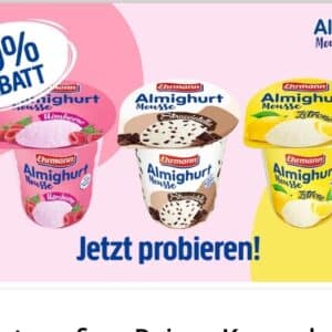 50% Cashback auf Almighurt Mousse bei Scondoo