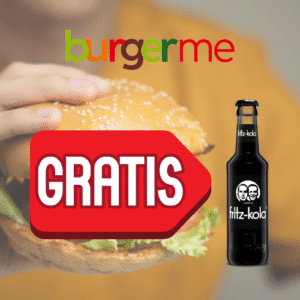 🍔 burgerme: Gratis fritz-kola 🥤 (MBW: 8,99€)