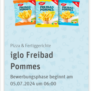 REWE Produkttest – iglo Freibad Pommes (ab 05.07.2024)